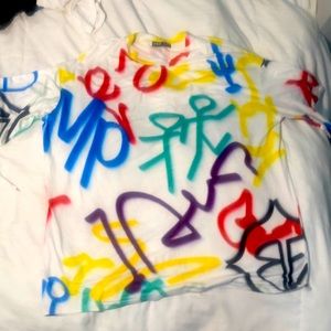 Oversized Graffiti tee (dropped shoulder)